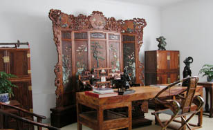 明清古典红木家具书房套 完美儒雅典范