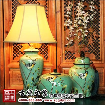 陶瓷古灯中式装饰