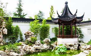中式装修别墅庭院的古典意趣