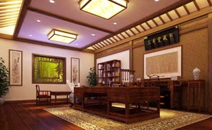 中式书房设计还原清净悠然的生活品质