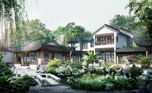 古典印象打造江南风格中式设计四合院别墅