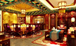 宫廷风格中式设计四合院酒店的雍容气韵