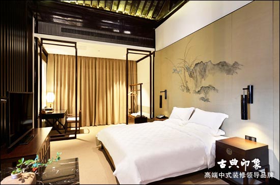 中式酒店卧室
