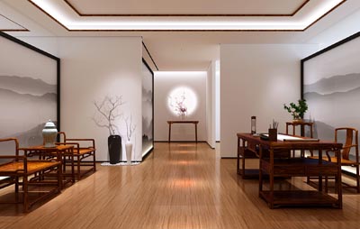 贡品轩明式家具展厅设计——禅风中式风格