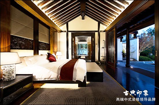 中式酒店卧室装修