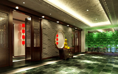 荷•茶新概念  粉墙黛瓦的江南茶馆中式装修