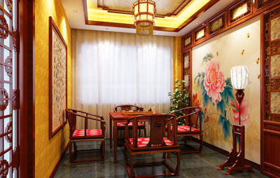 皇家御茶——内蒙古皇家御茶馆中式设计